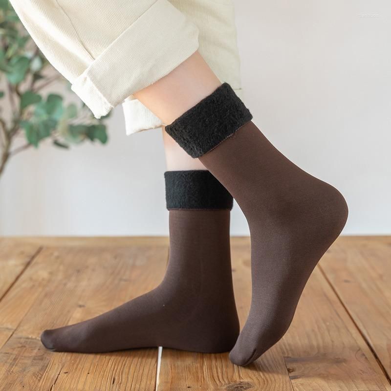 Pairs of 4 Different Autumn Winter Warm Socks, Women's & Men's Thickened Anti Cold Warm Also Comfortable Snow Socks.