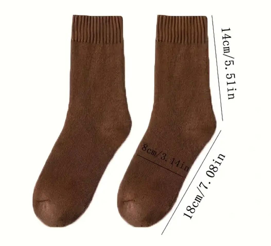 Pairs of 4 Different Autumn Winter Warm Socks, Women's & Men's Thickened Anti Cold Warm Also Comfortable Snow Socks.